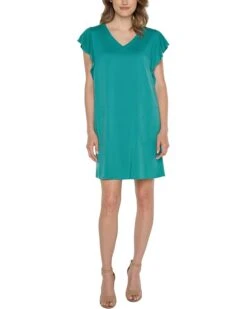 Liverpool Los Angeles Flutter Sleeve Dress | Dresses