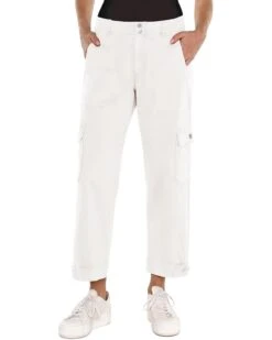 Liverpool Los Angeles Petite Utility Crop with Tab Hem & Cargo Pockets 24" Inseam | Pants