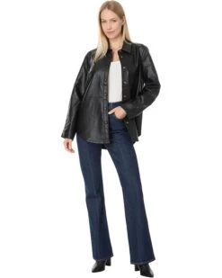 Liverpool Los Angeles Seamed Shacket Chevron Perforated Vegan Leather | Coats & Outerwear -LiLo Clothes 61YP3T8gIL. AC SR736920