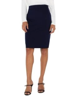 Liverpool Los Angeles Pencil Skirt With Back Vent Mid Rise Super Stretch Ponte | Skirts