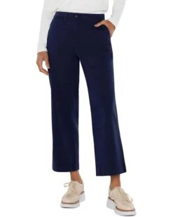 Liverpool Los Angeles Wide Leg Crop Trouser With Flap Pockets | Pants