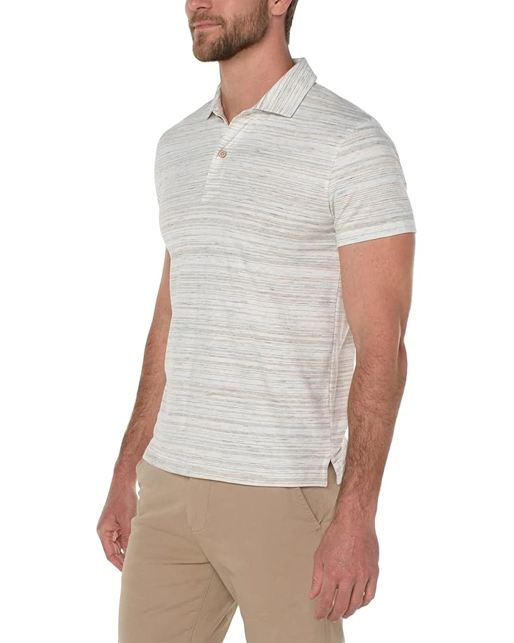 Liverpool Los Angeles Short Sleeve Henley Space Dye Knit | Shirts & Tops 2 Liverpool Los Angeles Short Sleeve Henley Space Dye Knit | Shirts & Tops - Image 2