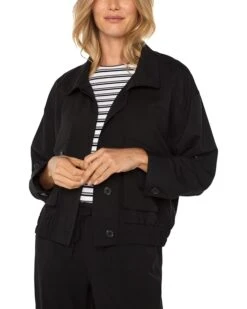 Liverpool Los Angeles Utility Jacket with Cinch Hem | Coats & Outerwear