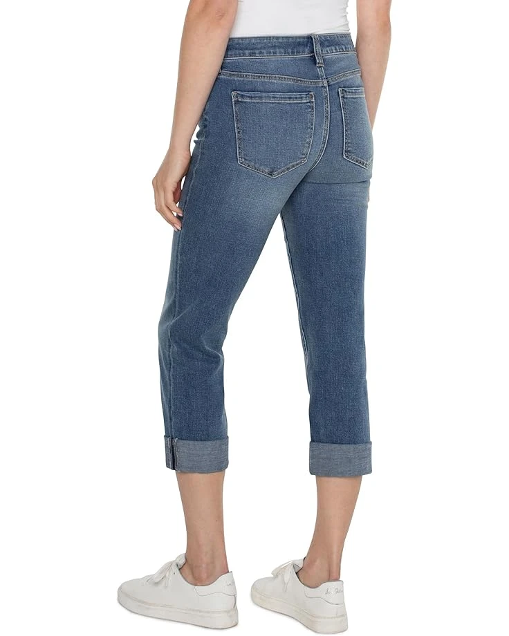 Liverpool Los Angeles Charlie Mid-Rise Crop Wide Rolled Cuff Denim Jean 24" | Jeans 2 Liverpool Los Angeles Charlie Mid-Rise Crop Wide Rolled Cuff Denim Jean 24" | Jeans - Image 2