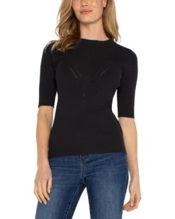 Liverpool Los Angeles Elbow Sleeve Crew Neck Sweater | Sweaters