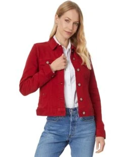 Liverpool Los Angeles Classic Jean Jacket Silky Soft Performance Denim | Coats & Outerwear