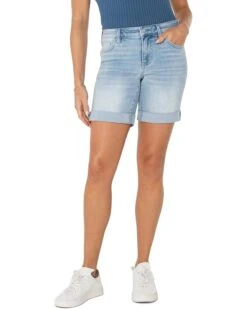 Liverpool Los Angeles Marley Girlfriend Shorts With Rolled Cuff