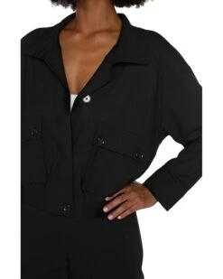 Liverpool Los Angeles Textured Stretch Woven Utility Jacket with Cinch Hem | Coats & Outerwear -LiLo Clothes 71Q3PPf4u3L. AC SR736920