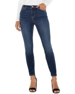 Liverpool Los Angeles Abby Skinny Mid Rise Premium Stretch Denim in Arroyo Coast | Jeans