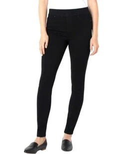 LiLo Clothes 9 Liverpool Los Angeles Sienna Skinny Jean Leggings in Black Rinse | Jeans