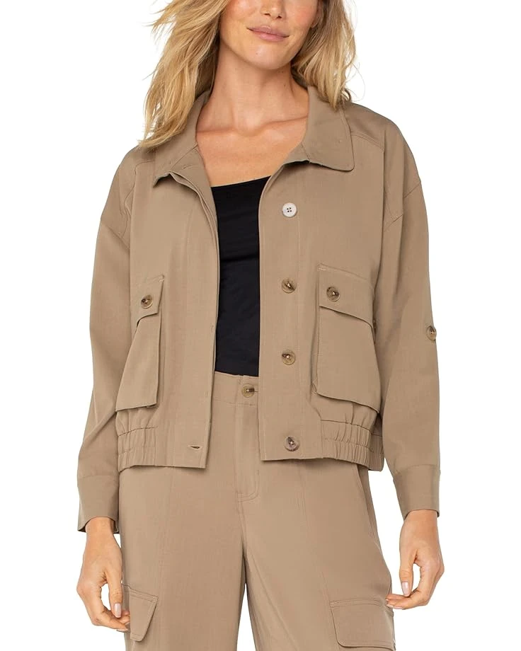 Liverpool Los Angeles Utility Jacket with Cinch Hem | Coats & Outerwear 4 Liverpool Los Angeles Utility Jacket with Cinch Hem | Coats & Outerwear - Image 4