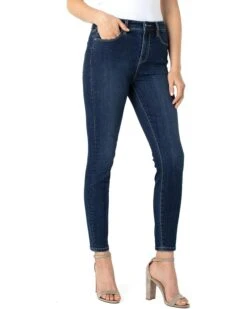 LiLo Clothes 23 Liverpool Los Angeles Abby Sustainable Ankle Skinny Jeans in Essential