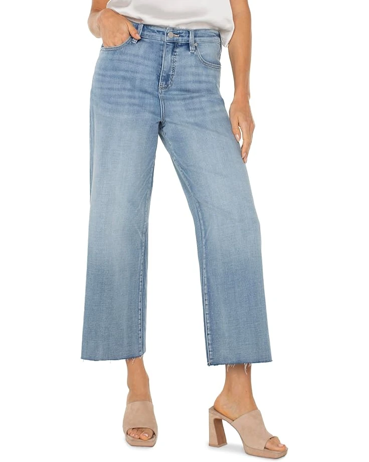 Liverpool Los Angeles Stride High-Rise Crop Wide Jean w/ Cut Hem 26" | Jeans 1 Liverpool Los Angeles Stride High-Rise Crop Wide Jean w/ Cut Hem 26" | Jeans