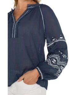 Liverpool Los Angeles Long Sleeve Raglan Woven Blouse With Embroidery | Shirts & Tops -LiLo Clothes 71mu8pBWL. AC SR736920