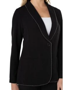 Liverpool Los Angeles Shawl Collar Blazer with Chain Trim | Coats & Outerwear -LiLo Clothes 71pjwAZ7R9L. AC SR736920