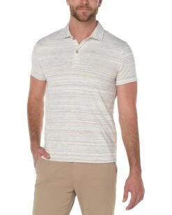 Liverpool Los Angeles Space Dye Short Sleeve Polo | Shirts & Tops