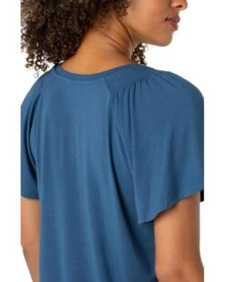 Liverpool Los Angeles Short Flutter Sleeve V-neck Knit Top | Shirts & Tops -LiLo Clothes 814FKbGNFYL. AC SR736920