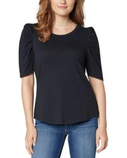 Liverpool Los Angeles Gathered Short Sleeve Knit Tee | Shirts & Tops