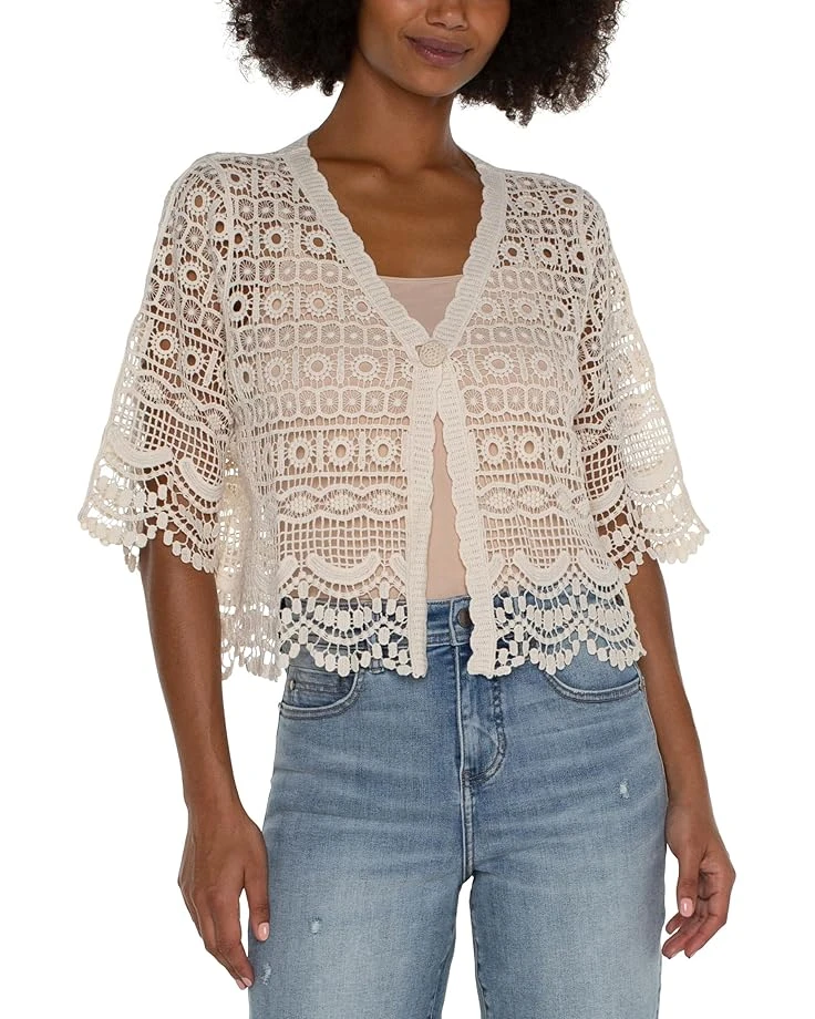 Liverpool Los Angeles Short Sleeve Lace Bolero | Shirts & Tops 1 Liverpool Los Angeles Short Sleeve Lace Bolero | Shirts & Tops