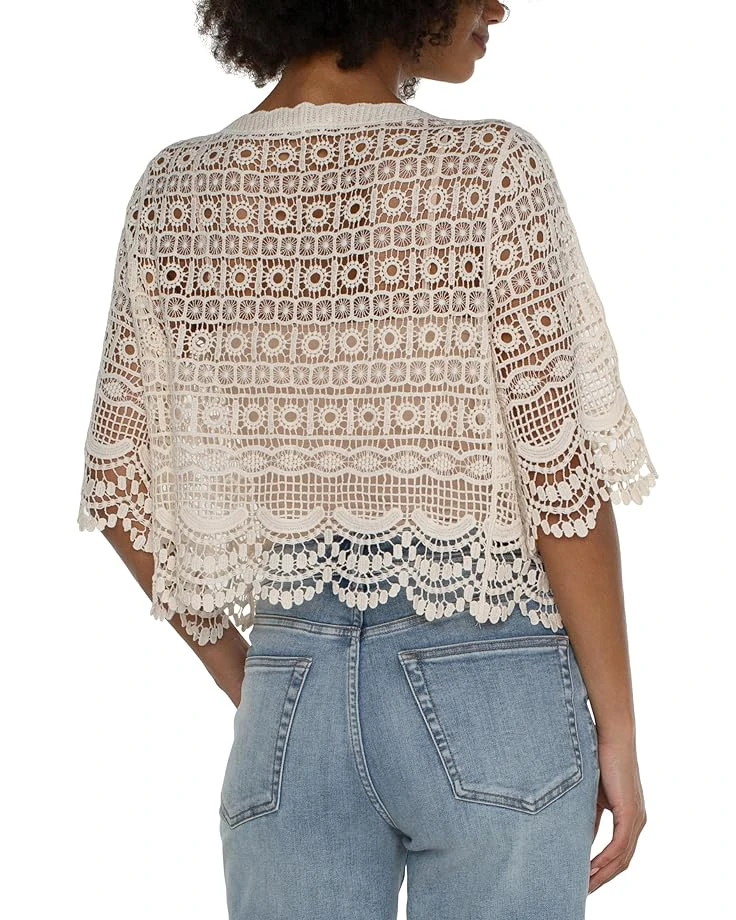 Liverpool Los Angeles Short Sleeve Lace Bolero | Shirts & Tops 2 Liverpool Los Angeles Short Sleeve Lace Bolero | Shirts & Tops - Image 2