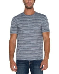 Liverpool Los Angeles Short Sleeve Henley | Shirts & Tops -LiLo Clothes 81KzzfISqqL. AC SR736920