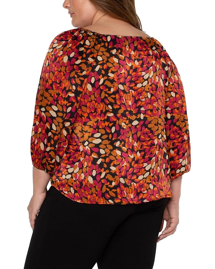 Liverpool Los Angeles Plus Size Puff Sleeve Square Neck Woven Top | Shirts & Tops 2 Liverpool Los Angeles Plus Size Puff Sleeve Square Neck Woven Top | Shirts & Tops - Image 2