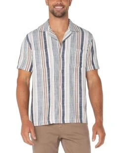 Liverpool Los Angeles Short Sleeve Button Up Camp Shirt | Shirts & Tops