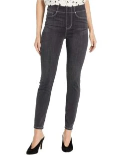 LiLo Clothes 5 Liverpool Los Angeles Chloe Pull-On Ankle Skinny in Silky Soft Denim in Meteorite | Jeans