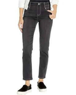 LiLo Clothes 7 Liverpool Los Angeles Gia Glider/Revolutionary Pull-On Slim Jeans in Meteorite