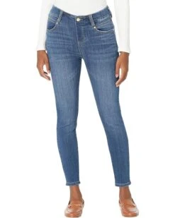 Liverpool Los Angeles Petite Gia Glider Pull-On Ankle Jeans 26" in Charleston