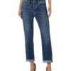 Liverpool Los Angeles The Real Boyfriend Rolled Cuff Jeans in Lumis