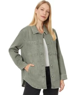 Liverpool Los Angeles Drop Shoulder Overshirt W/ Shirt Tail Hem | Shirts & Tops