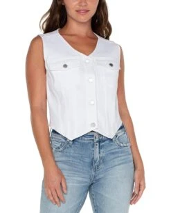 Liverpool Los Angeles Denim Trucker Vest | Coats & Outerwear