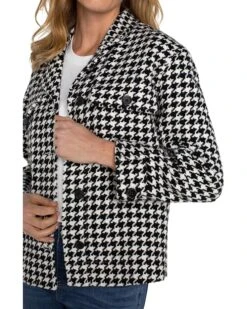 Liverpool Los Angeles Boxy Shacket with Side Slits Houndstooth Woven Jacquard | Coats & Outerwear 5 Liverpool Los Angeles Boxy Shacket with Side Slits Houndstooth Woven Jacquard | Coats & Outerwear -LiLo Clothes 81dvRiPO0hL. AC SR736920