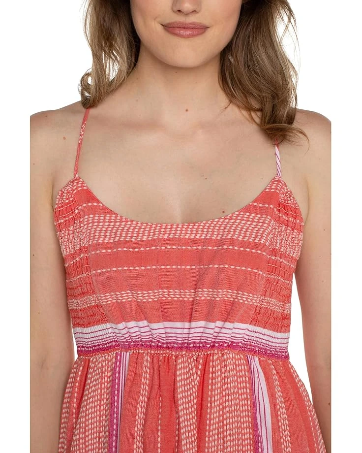 Liverpool Los Angeles Racer Back Tiered Maxi Dress with Smocking | Dresses 4 Liverpool Los Angeles Racer Back Tiered Maxi Dress with Smocking | Dresses - Image 4