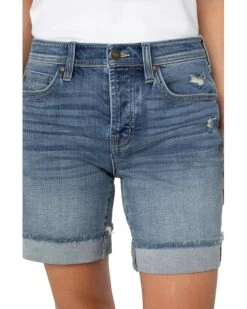 Liverpool Los Angeles The Keeper Fray Cuff Shorts -LiLo Clothes 91PcyJA1FsL. AC SR736920