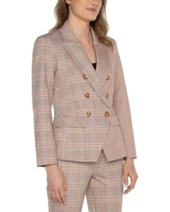 Liverpool Los Angeles Half & Half Double Breasted Blazer Glen Plaid Ponte | Coats & Outerwear -LiLo Clothes 91zWkPOdDoL. AC SR736920